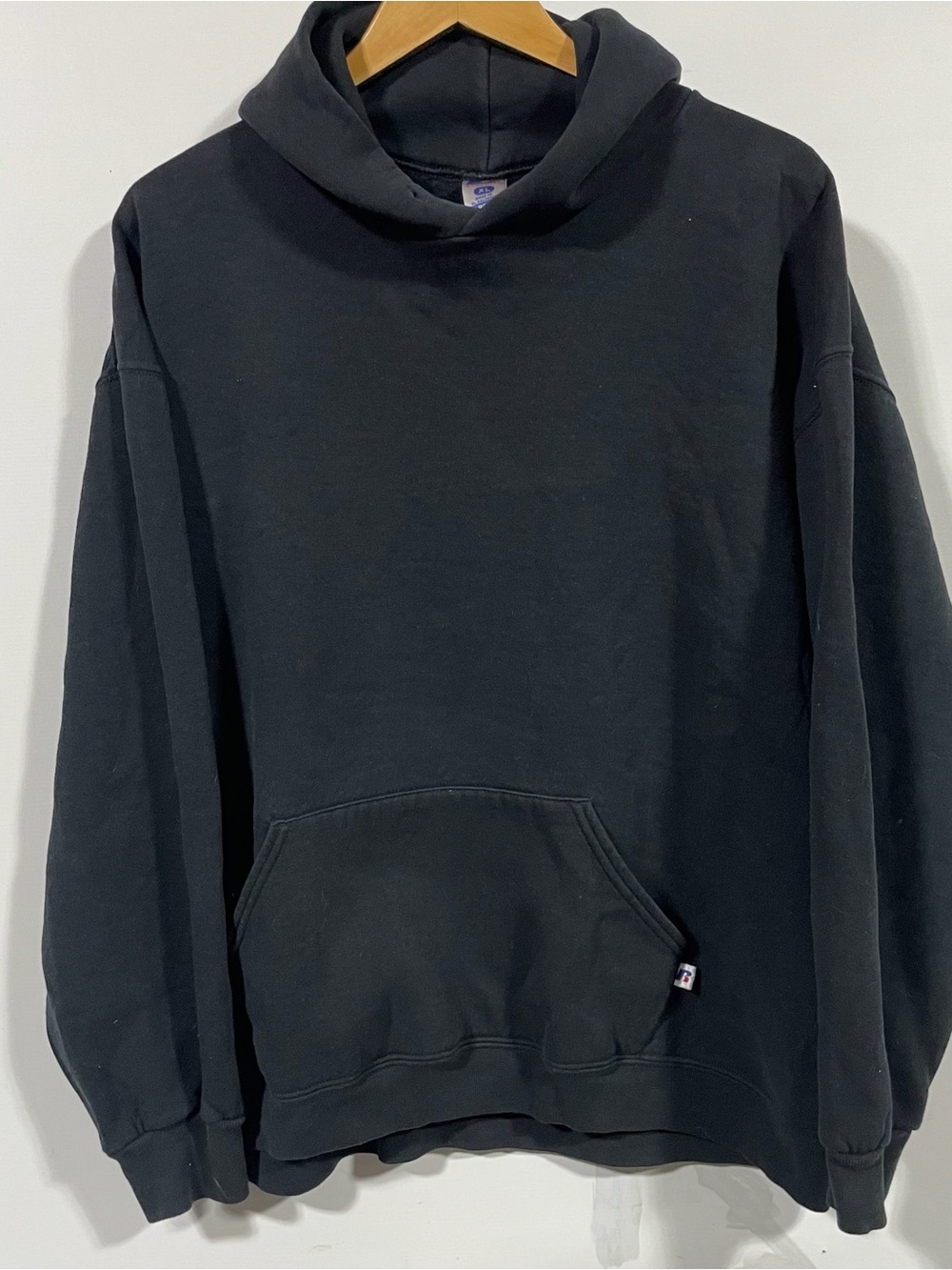 Vintage Russell Athletic Black Hoodie Sweatshirt